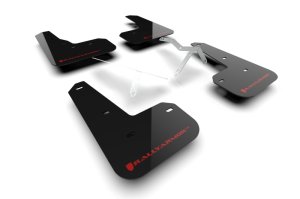 Acura Integra Mud Flaps - Rally Armor - UR Black Flap/Red Logo - Black - `23-`24